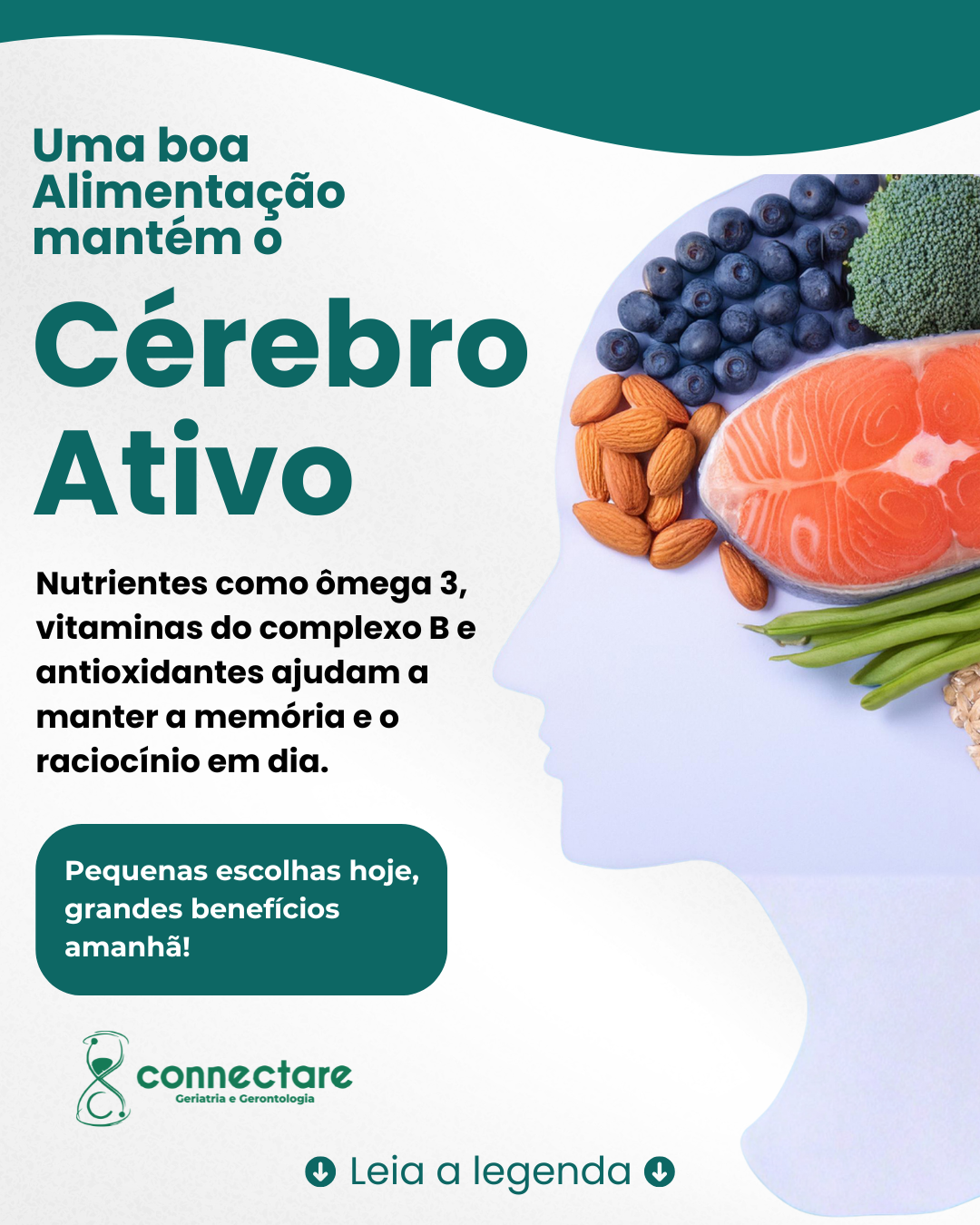 Alimentação para a saúde do cérebro: como os nutrientes ajudam a preservar a memória