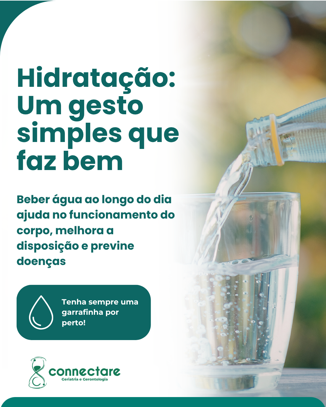 Hidratação na terceira idade: um cuidado simples que protege a saúde